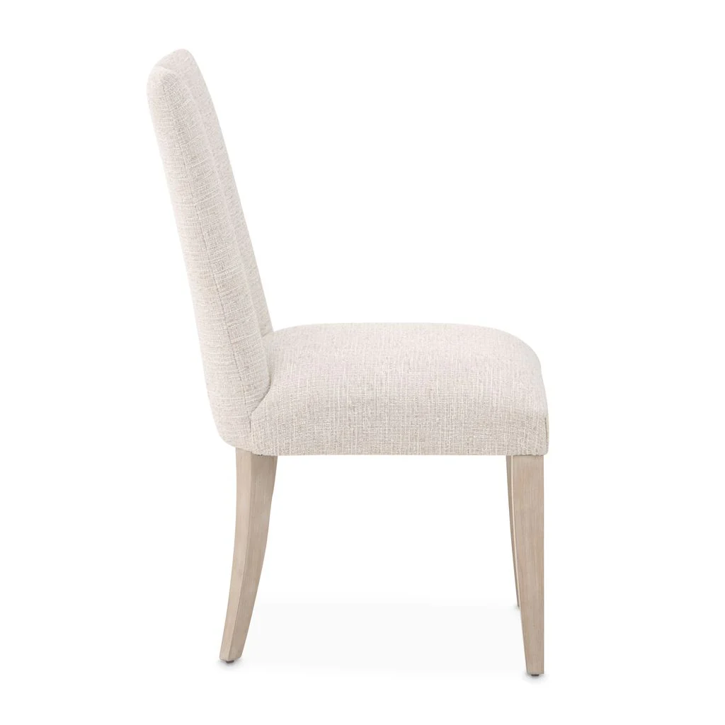 Michael Amini Lotus Bay Dining Side Chair - Sand - Set of 2 - Image 8