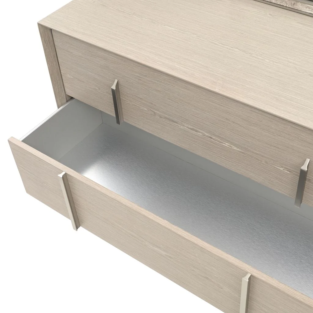 Michael Amini Lotus Bay Large Dresser - Sand - Image 10