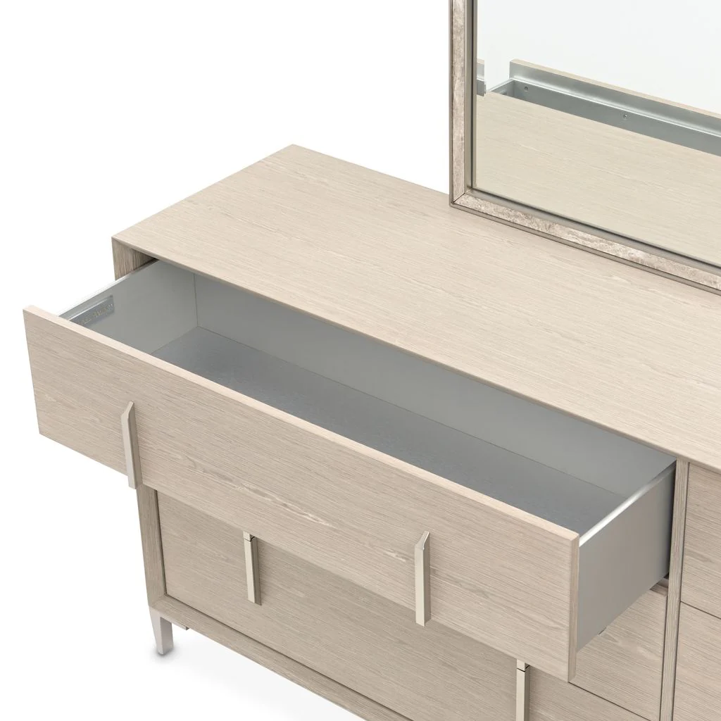 Michael Amini Lotus Bay Large Dresser - Sand - Image 4