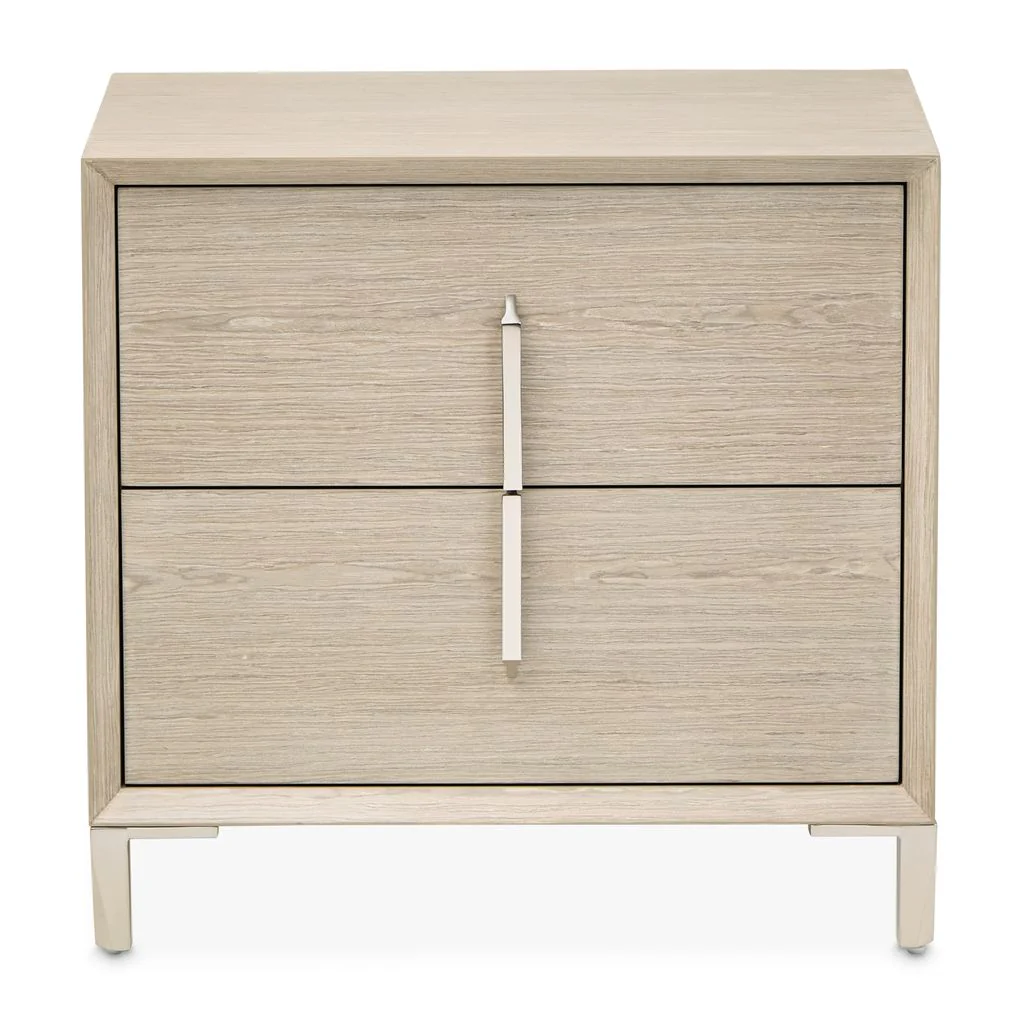 Michael Amini Lotus Bay Large Nightstand - Sand - Image 4