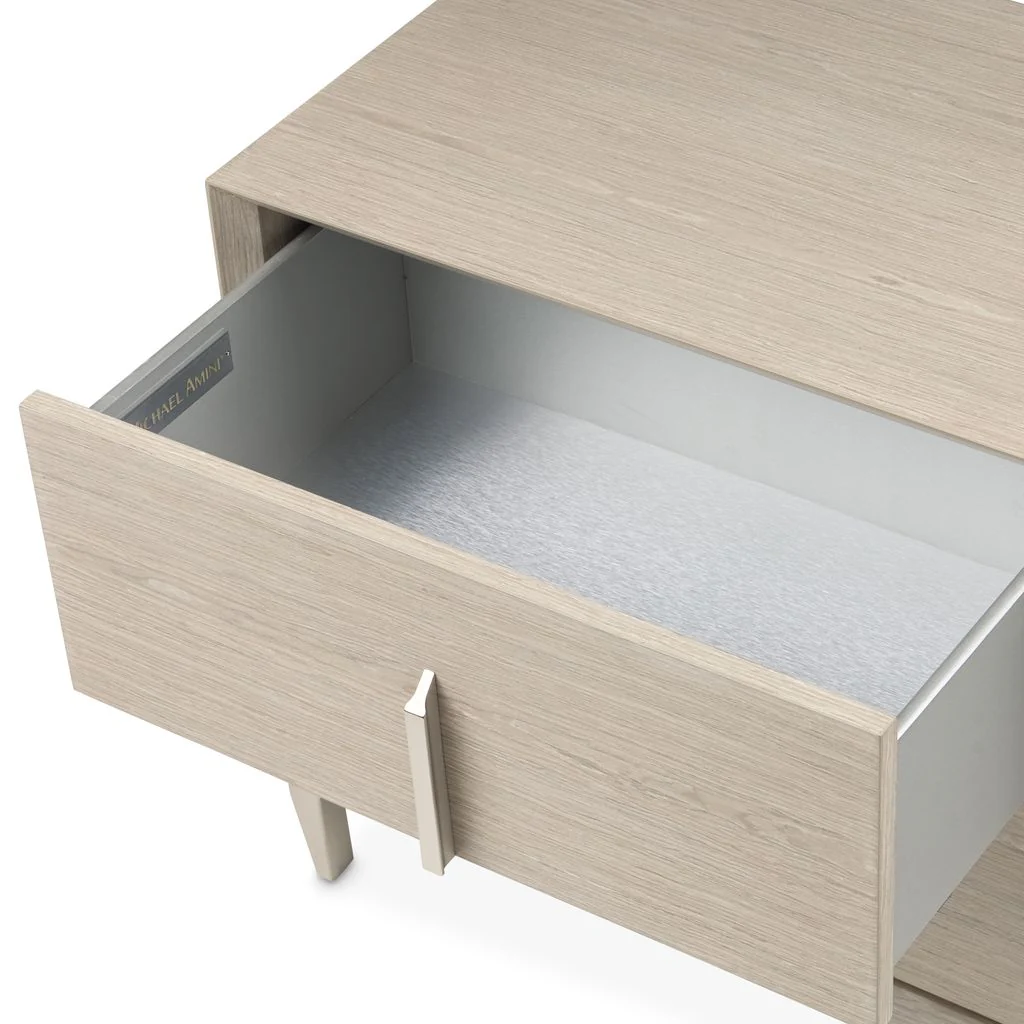 Michael Amini Lotus Bay Large Nightstand - Sand - Image 6