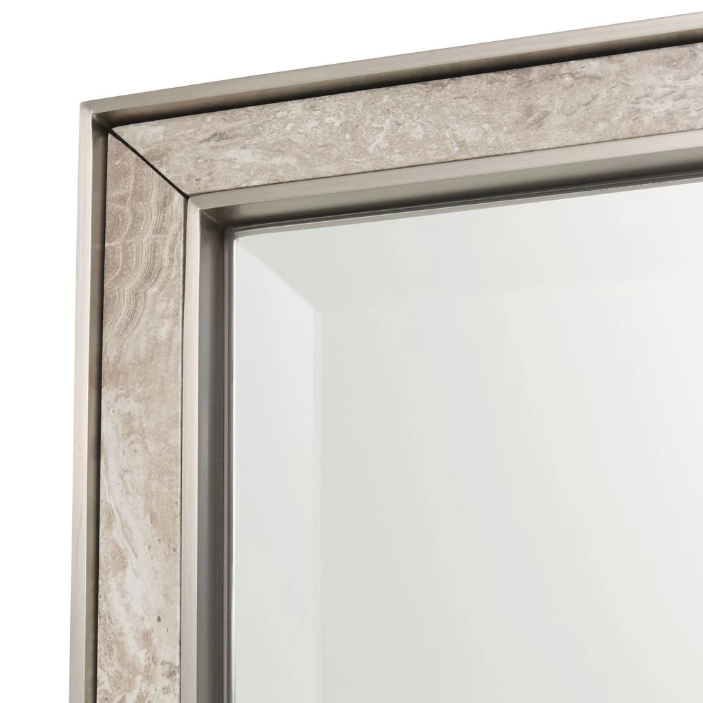 Michael Amini Lotus Bay Mirror - Sand - Image 4
