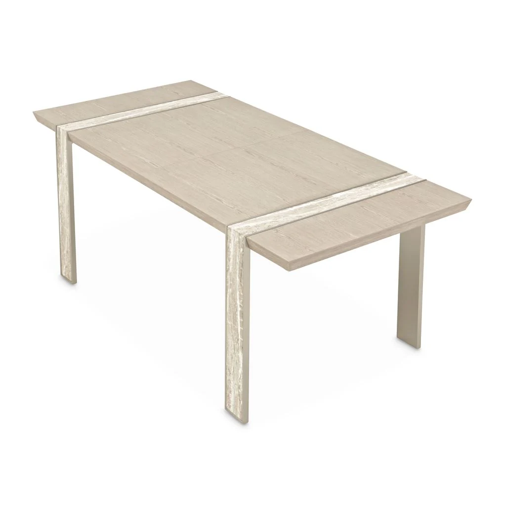 Michael Amini Lotus Bay Narrow Rectangular Dining Table - Sand - Image 2