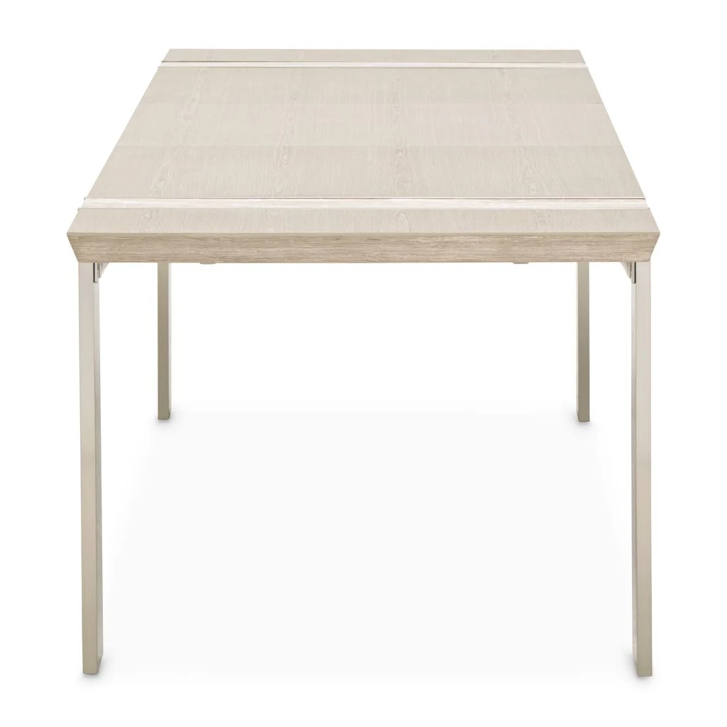 Michael Amini Lotus Bay Narrow Rectangular Dining Table - Sand - Image 3
