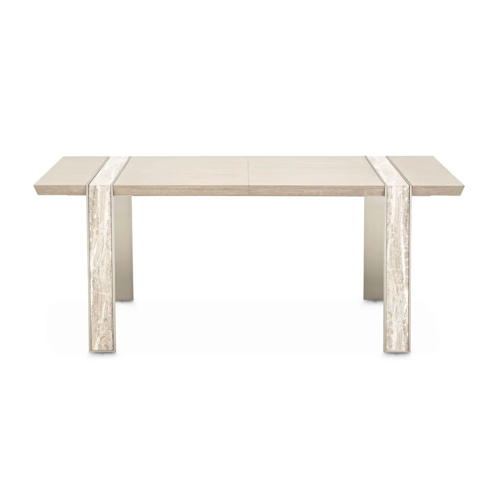 Michael Amini Lotus Bay Narrow Rectangular Dining Table - Sand - Image 5