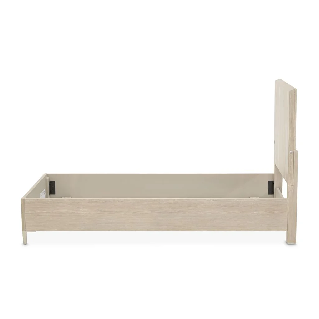 Michael Amini Lotus Bay Panel Bed with LED Lights - Sand - Image 10