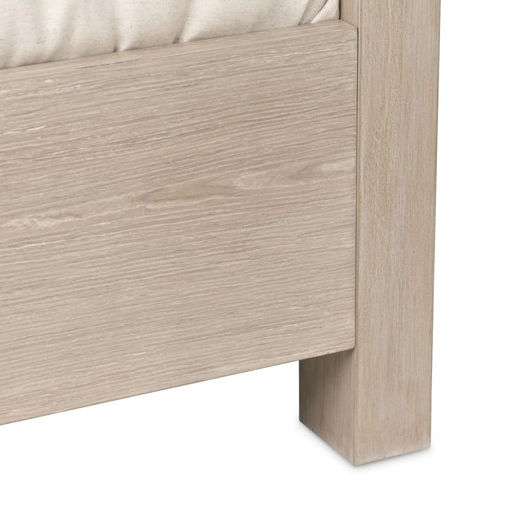 Michael Amini Lotus Bay Panel Bed with LED Lights - Sand - Image 16