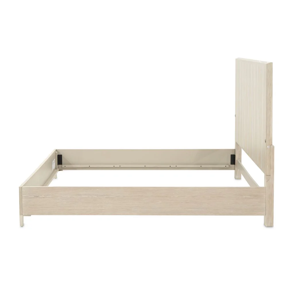 Michael Amini Lotus Bay Panel Bed with LED Lights - Sand - Image 5
