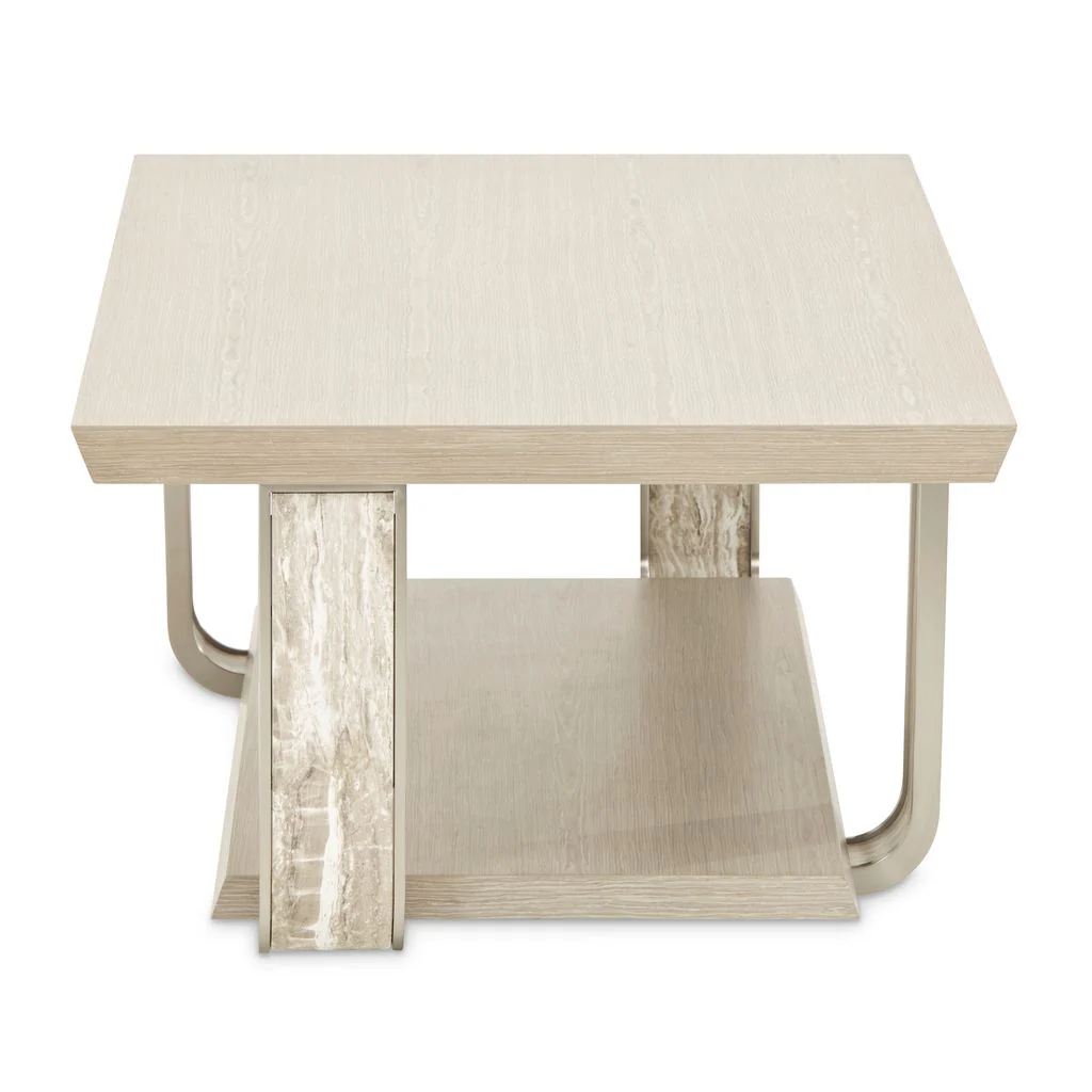 Michael Amini Lotus Bay Rectangular Cocktail Table - Sand - Image 2