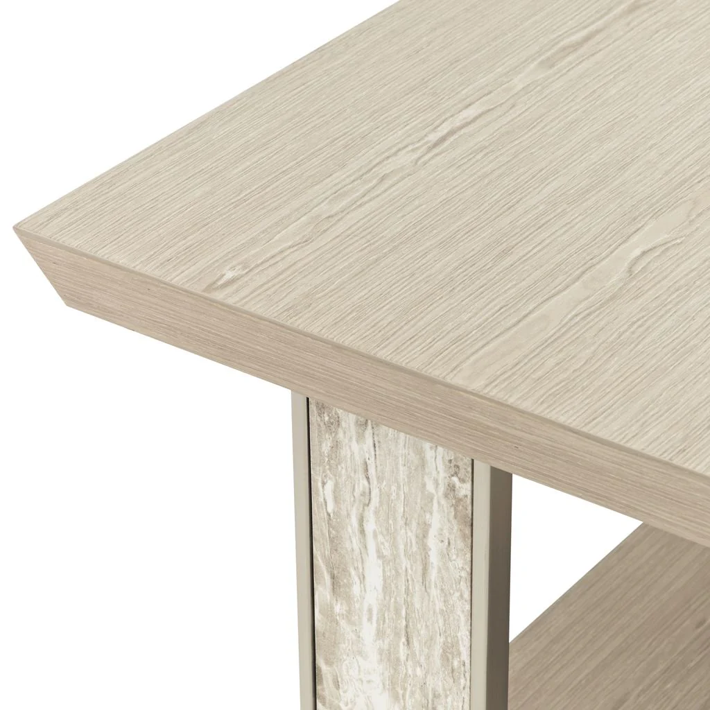 Michael Amini Lotus Bay Rectangular Cocktail Table - Sand - Image 5