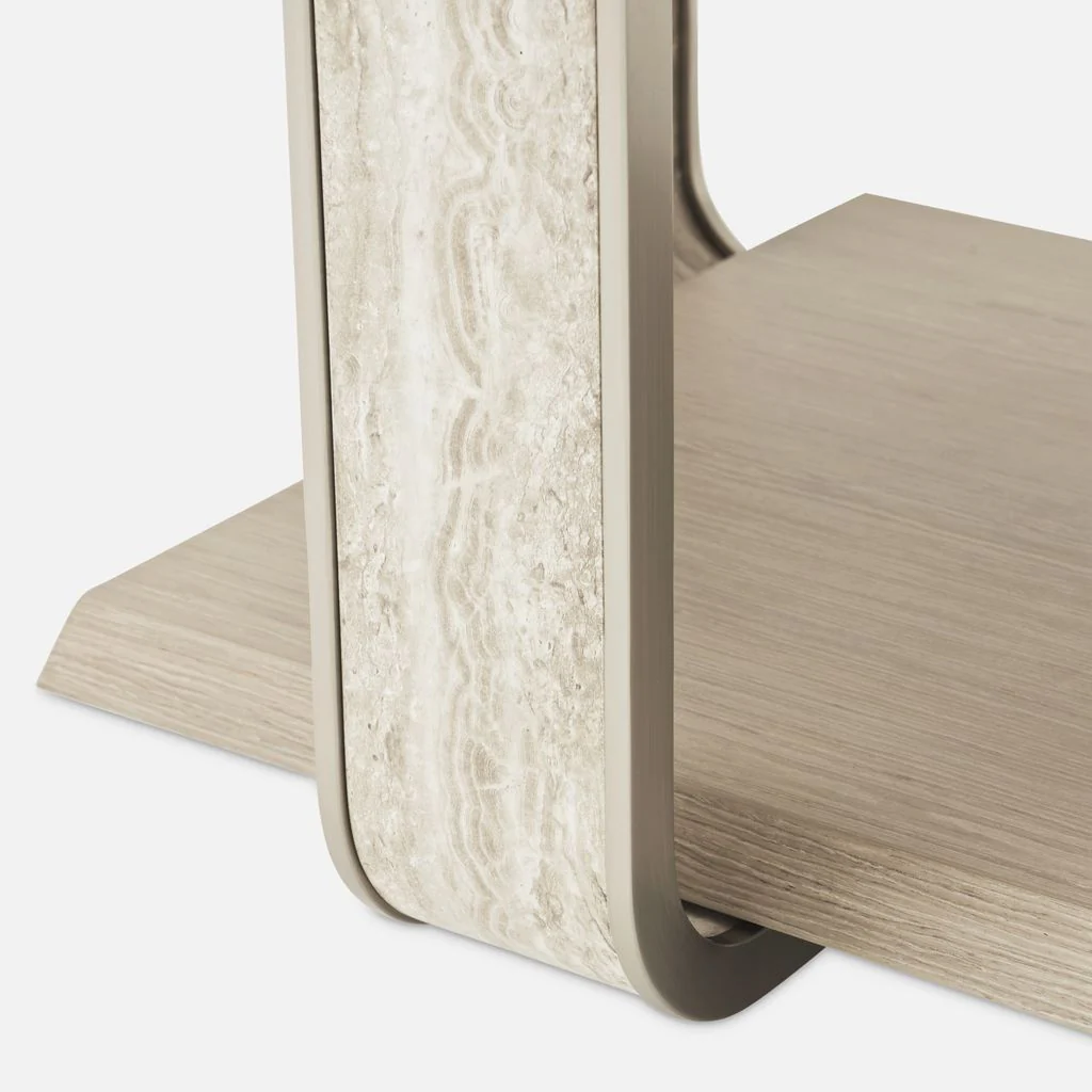 Michael Amini Lotus Bay Rectangular Cocktail Table - Sand - Image 6