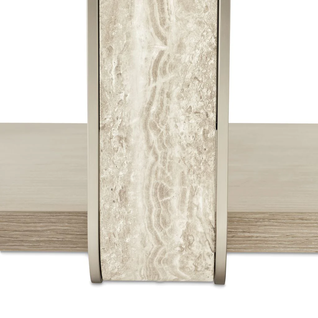 Michael Amini Lotus Bay Rectangular Cocktail Table - Sand - Image 7