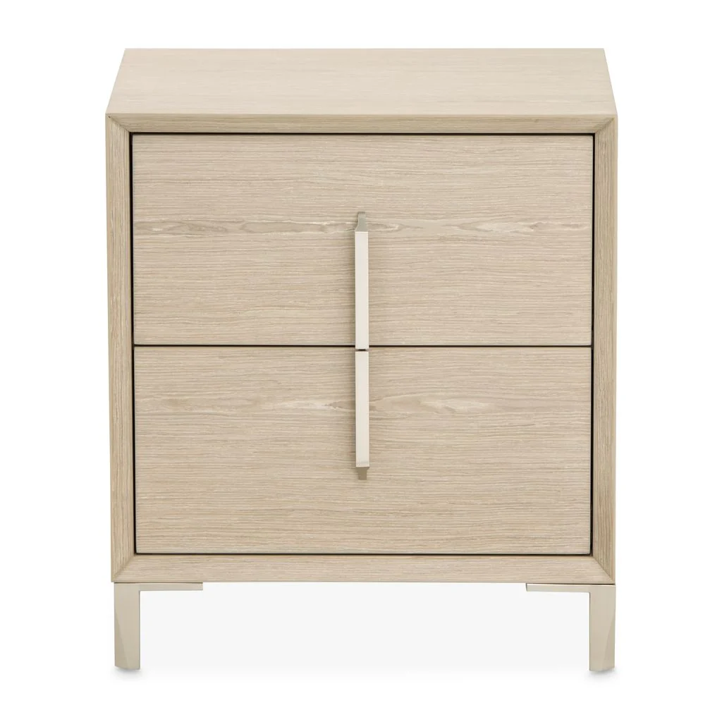 Michael Amini Lotus Bay Small Nightstand - Sand - Image 3