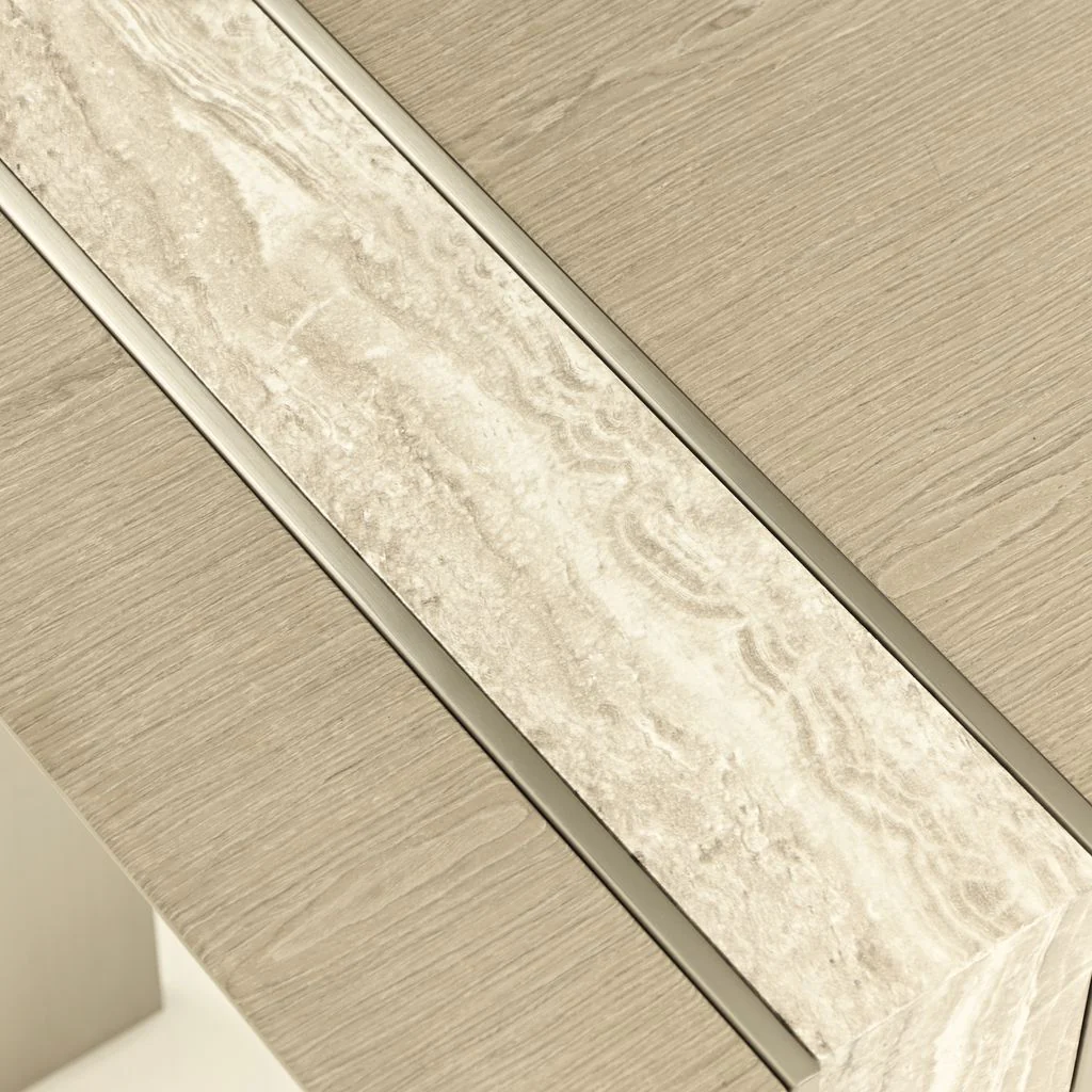 Michael Amini Lotus Bay Vanity Desk - Sand - Image 11
