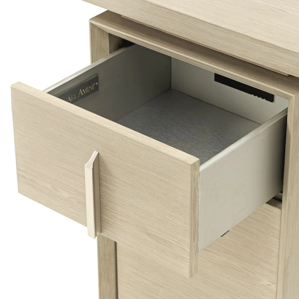 Michael Amini Lotus Bay Vanity Desk - Sand - Image 18