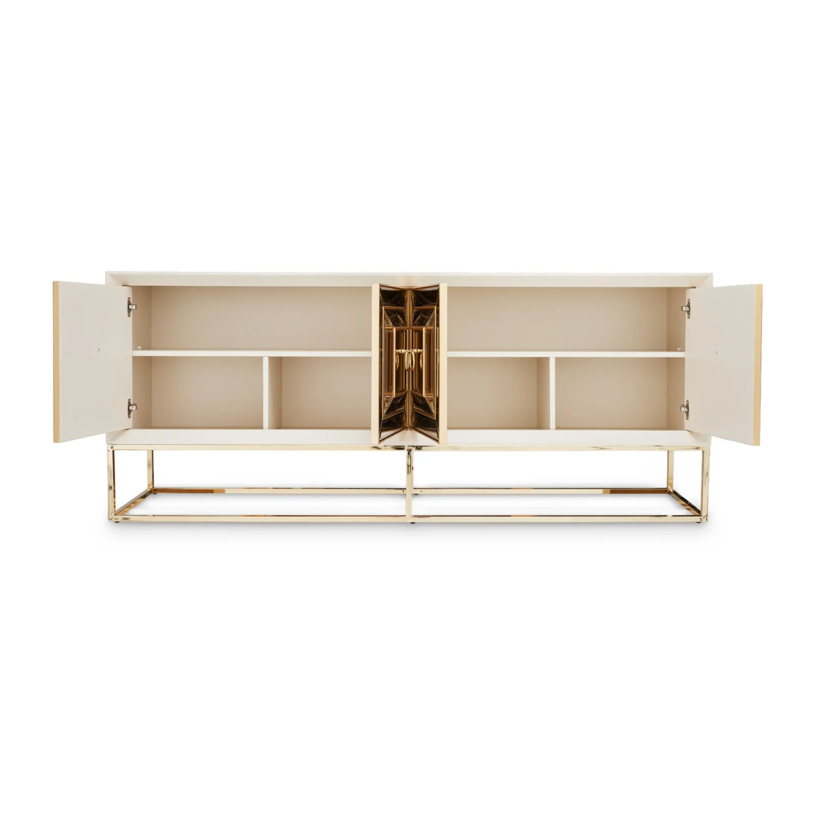 Michael Amini Madison Console - Glistening Gold - Image 10