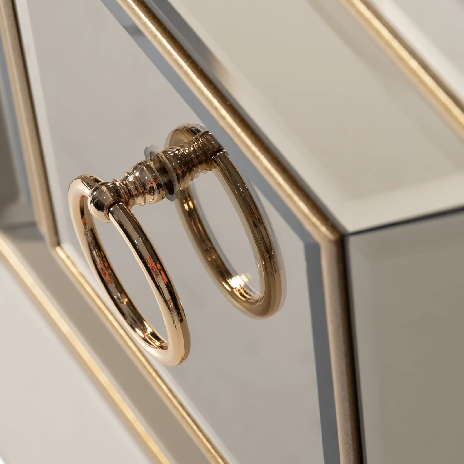Michael Amini Madison Console - Glistening Gold - Image 7