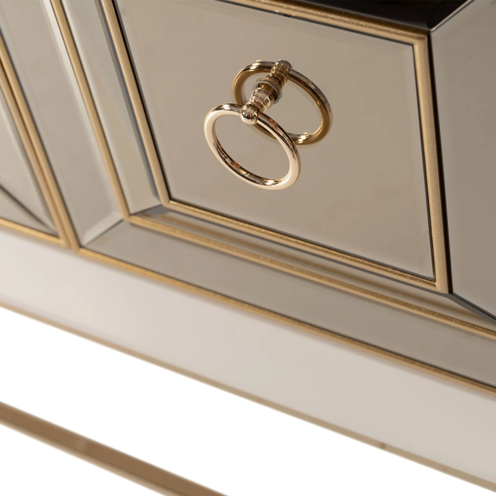 Michael Amini Madison Console - Glistening Gold - Image 9