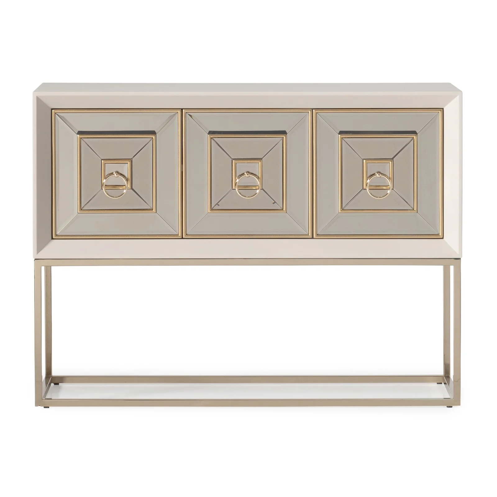 Michael Amini Madison Small Console - Glistening Gold - Image 2