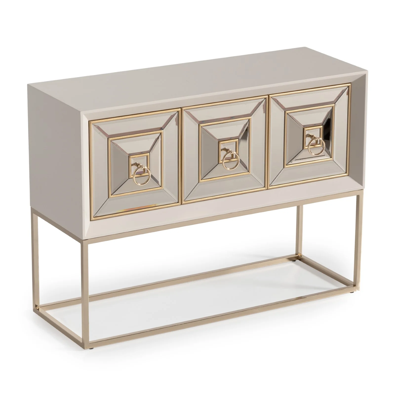 Michael Amini Madison Small Console - Glistening Gold - Image 3