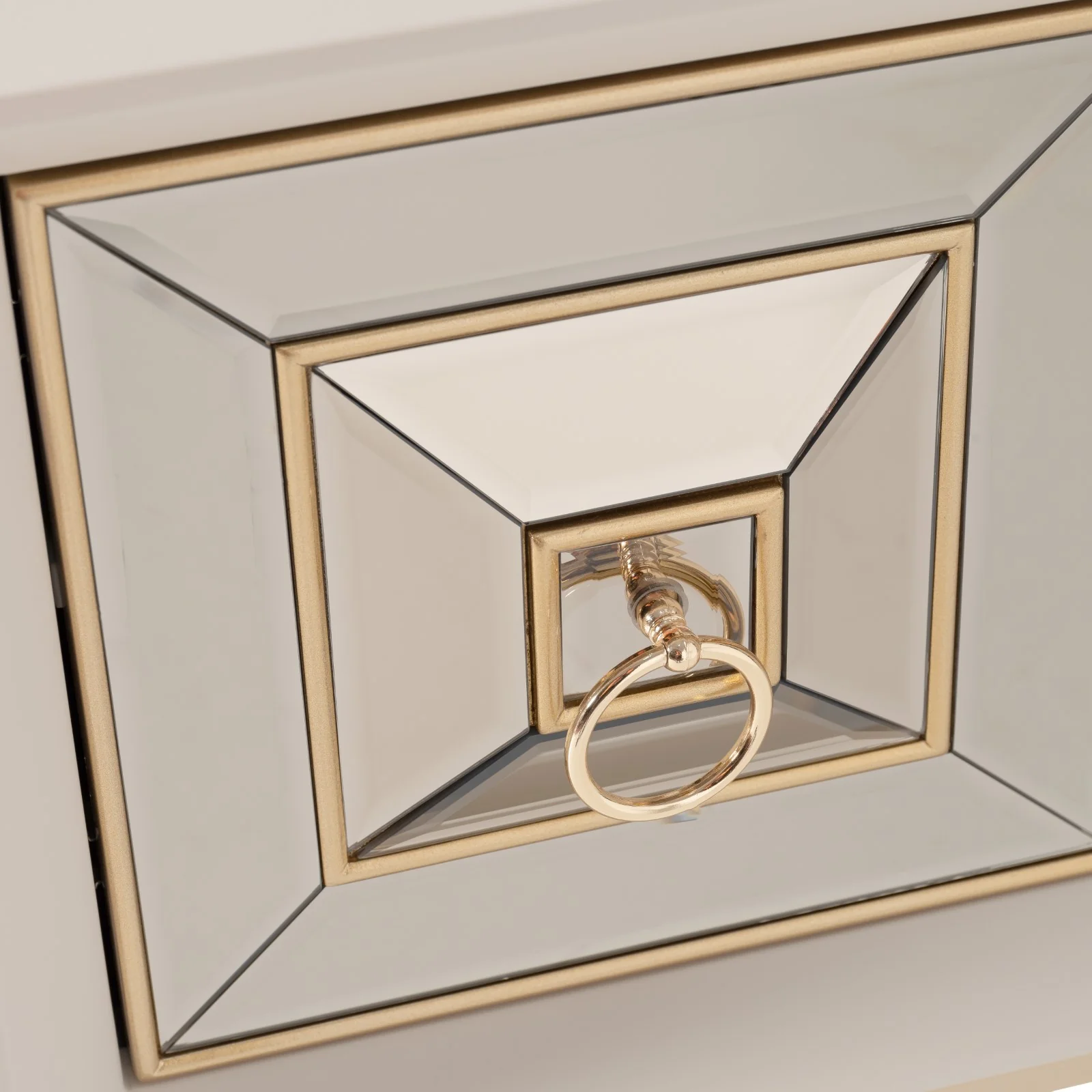 Michael Amini Madison Small Console - Glistening Gold - Image 4