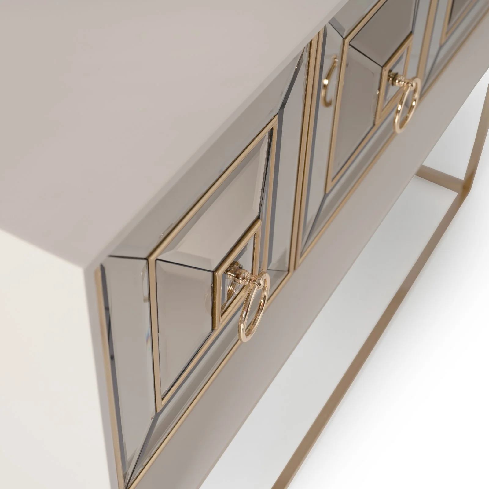 Michael Amini Madison Small Console - Glistening Gold - Image 5
