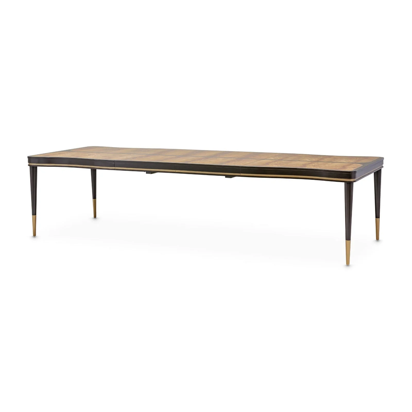 Michael Amini Malibu Crest Crotch Mahogany Rectangular Dining Table - Image 7