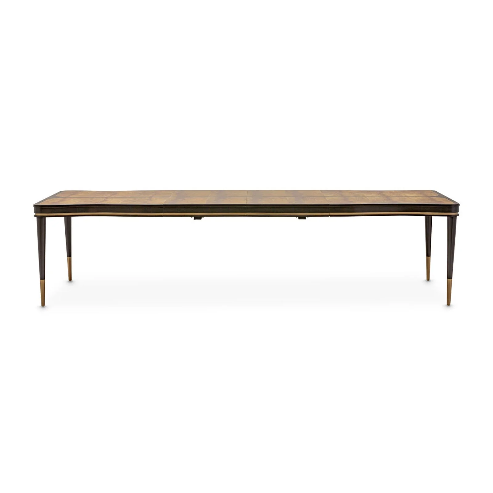 Michael Amini Malibu Crest Crotch Mahogany Rectangular Dining Table - Image 8