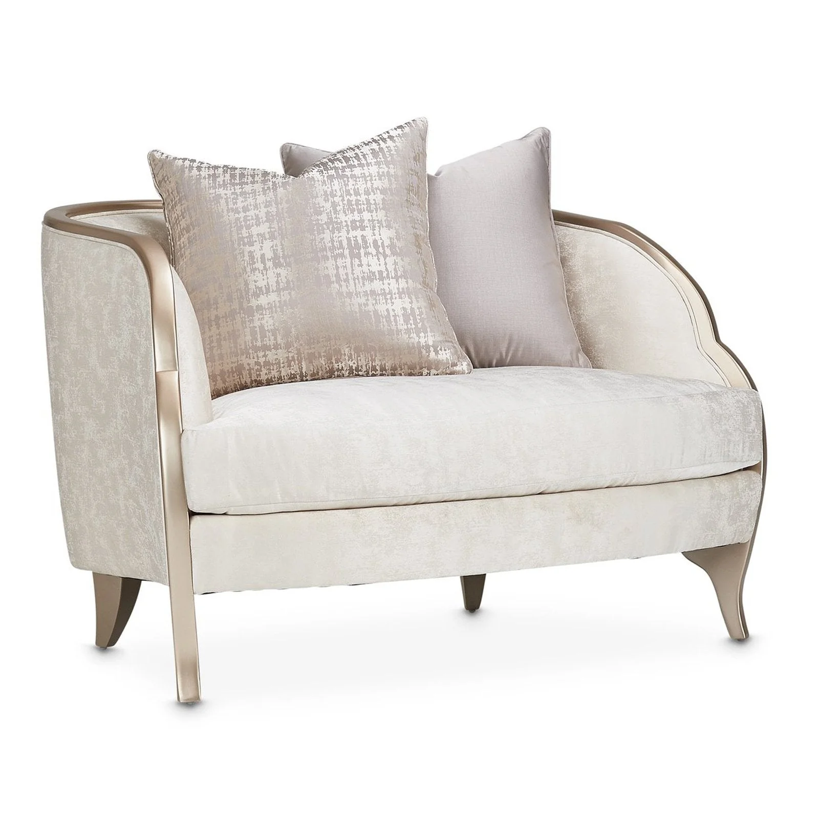 Michael Amini Malibu Crest & Half Accent Chair - Image 6