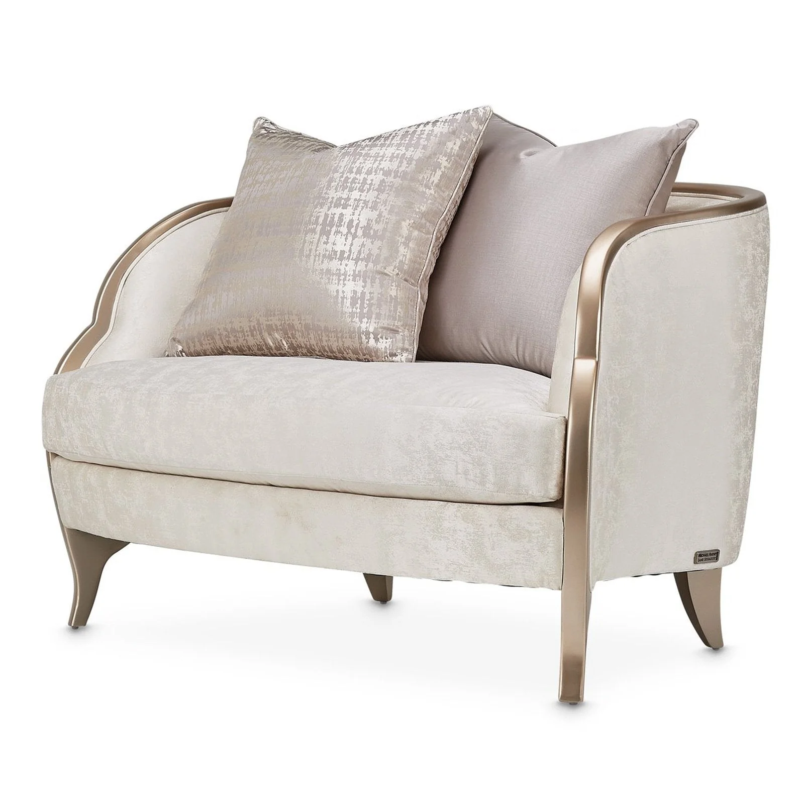 Michael Amini Malibu Crest & Half Accent Chair - Image 8