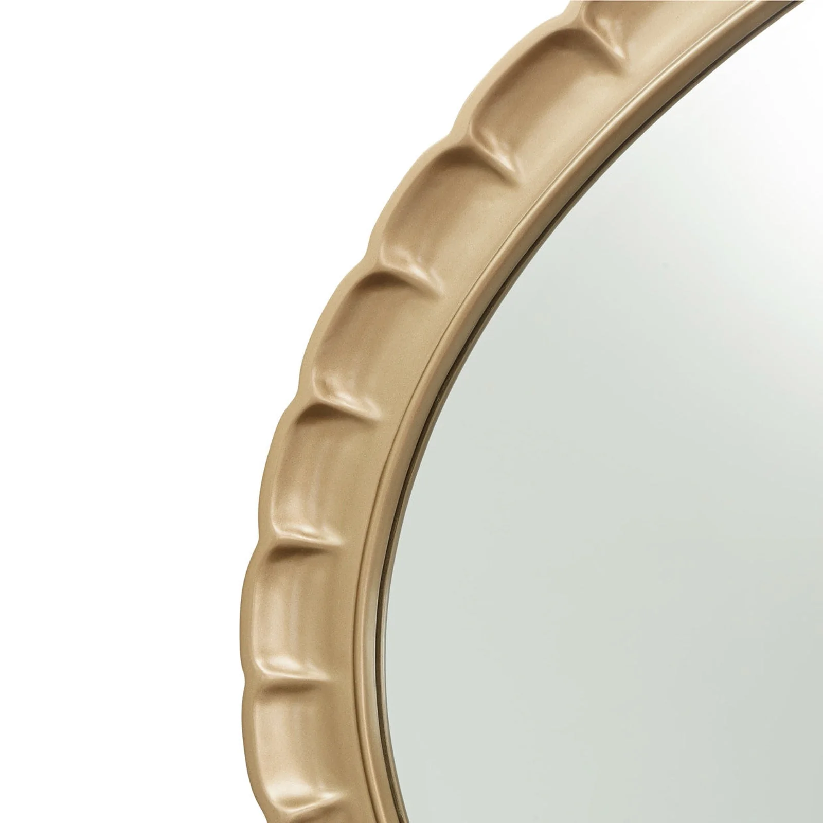 Michael Amini Malibu Crest Crotch Mahogany Oval Wall Mirror - Image 7