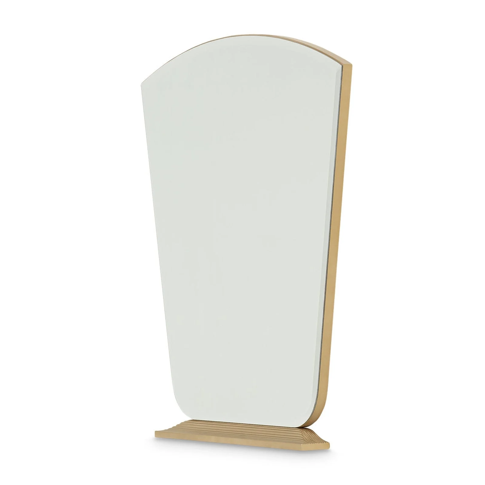 Michael Amini Malibu Crest Crotch Mahogany Vanity Mirror - Image 3