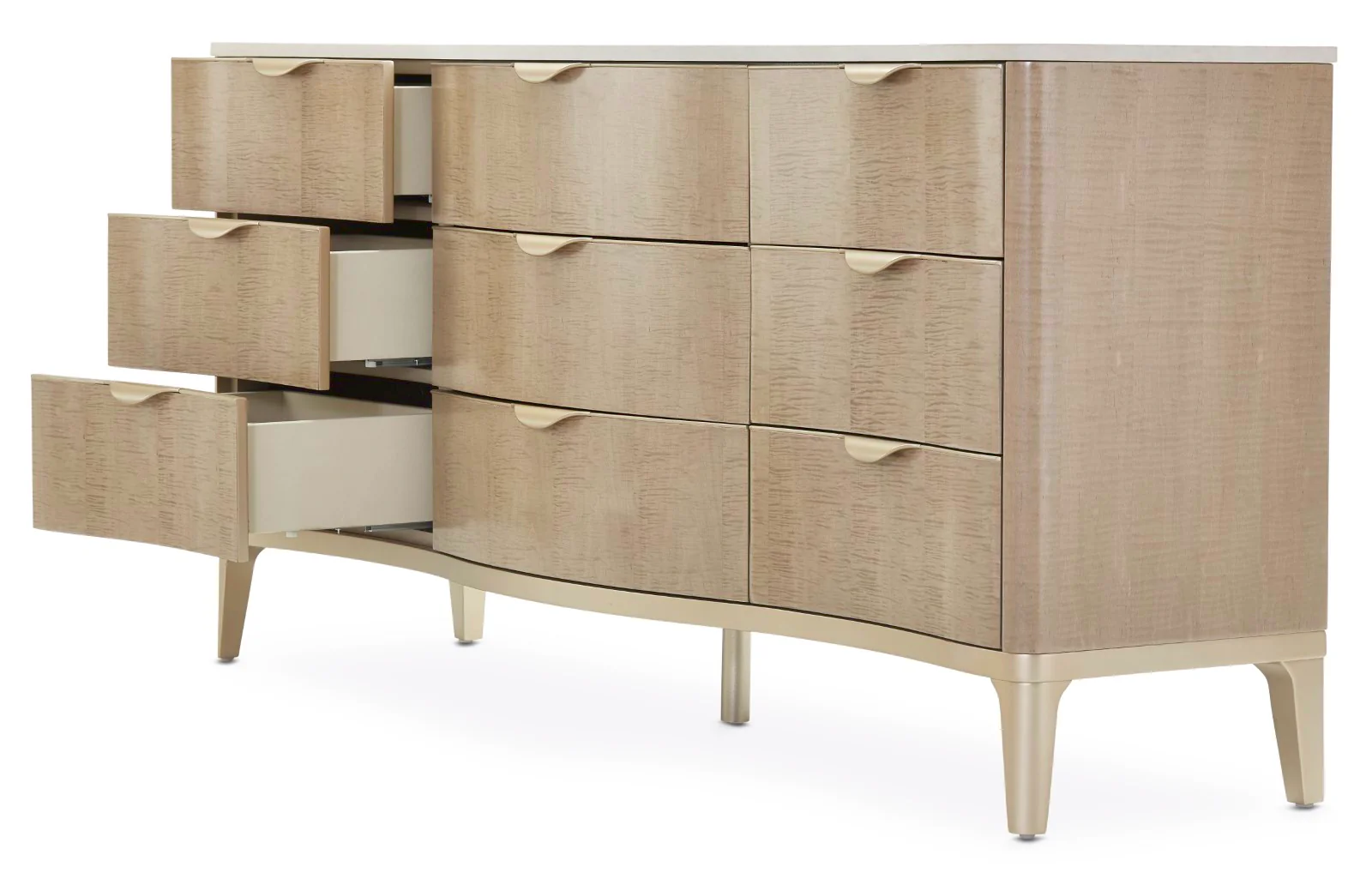 Michael Amini Malibu Crest Dresser - Blush - Image 14