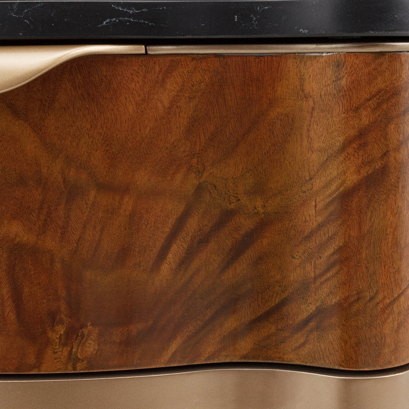 Michael Amini Malibu Crest Crotch Mahogany End Table - Image 10