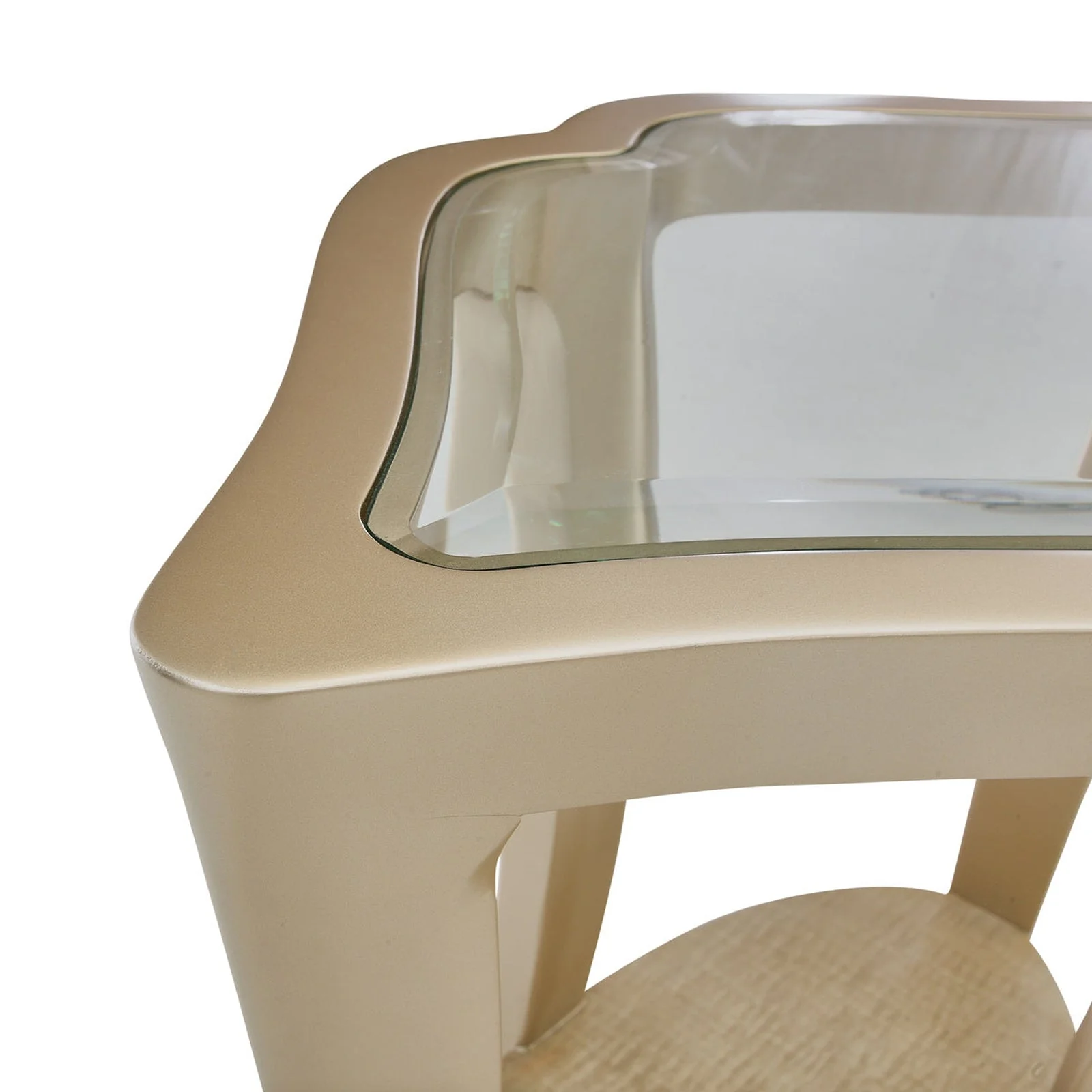 Michael Amini Malibu Crest Glass End Table - Image 11