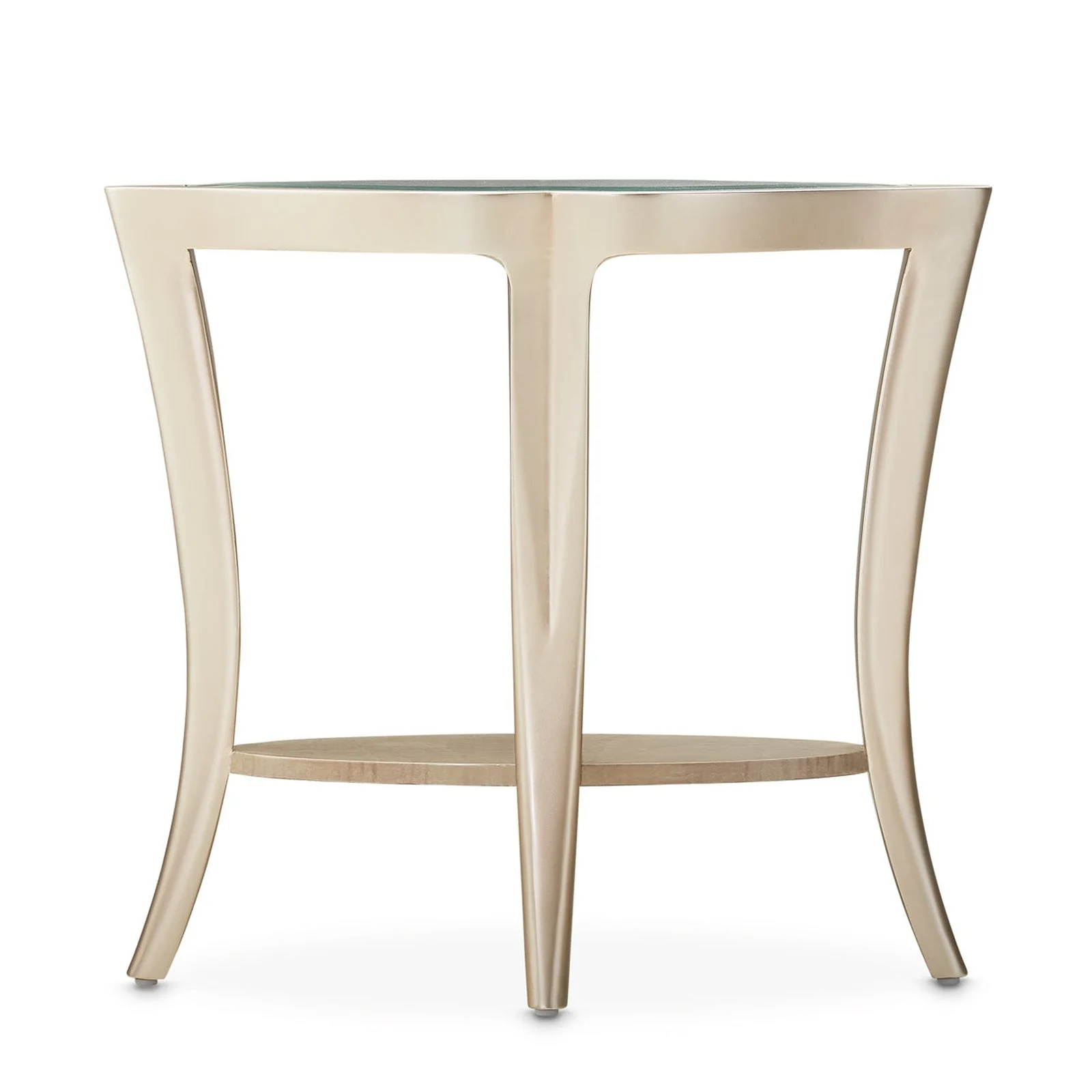 Michael Amini Malibu Crest Glass End Table - Image 7