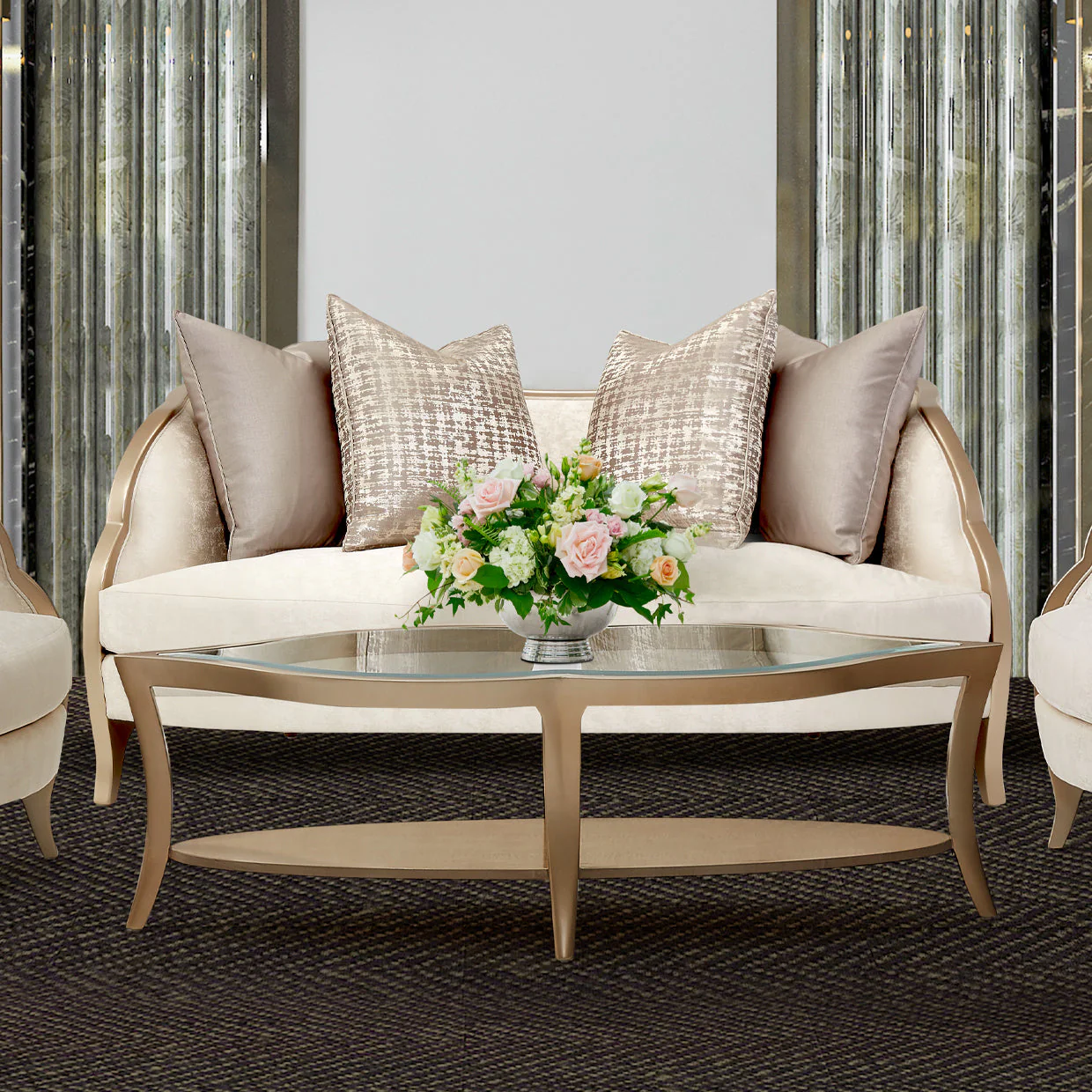 Michael Amini Malibu Crest Loveseat - Image 2