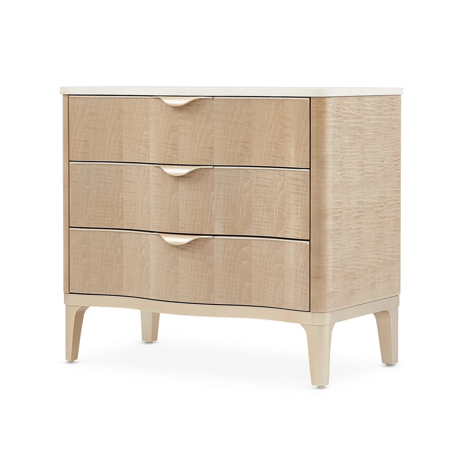 Michael Amini Malibu Crest 3 Drawer Nightstand - Image 11