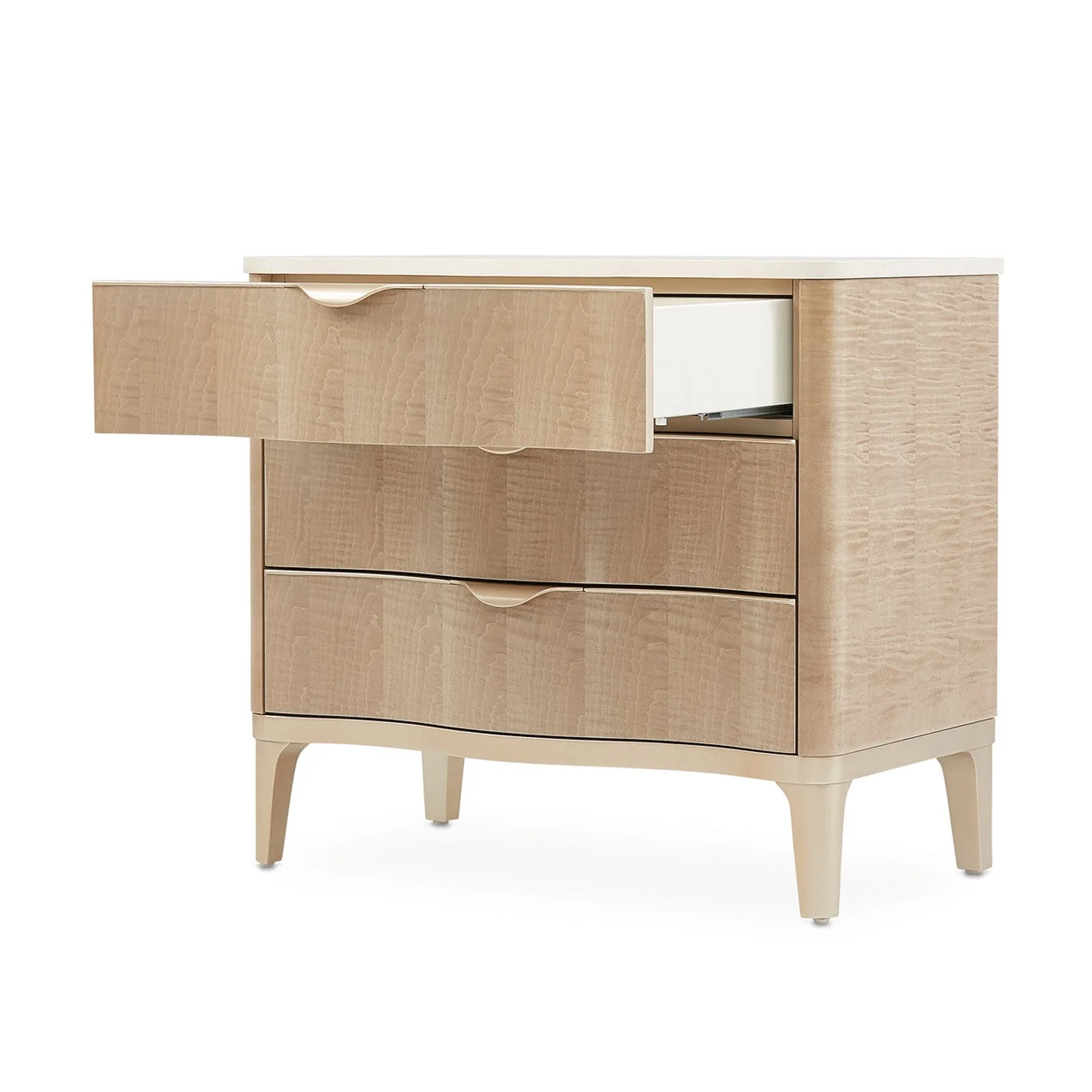 Michael Amini Malibu Crest 3 Drawer Nightstand - Image 12