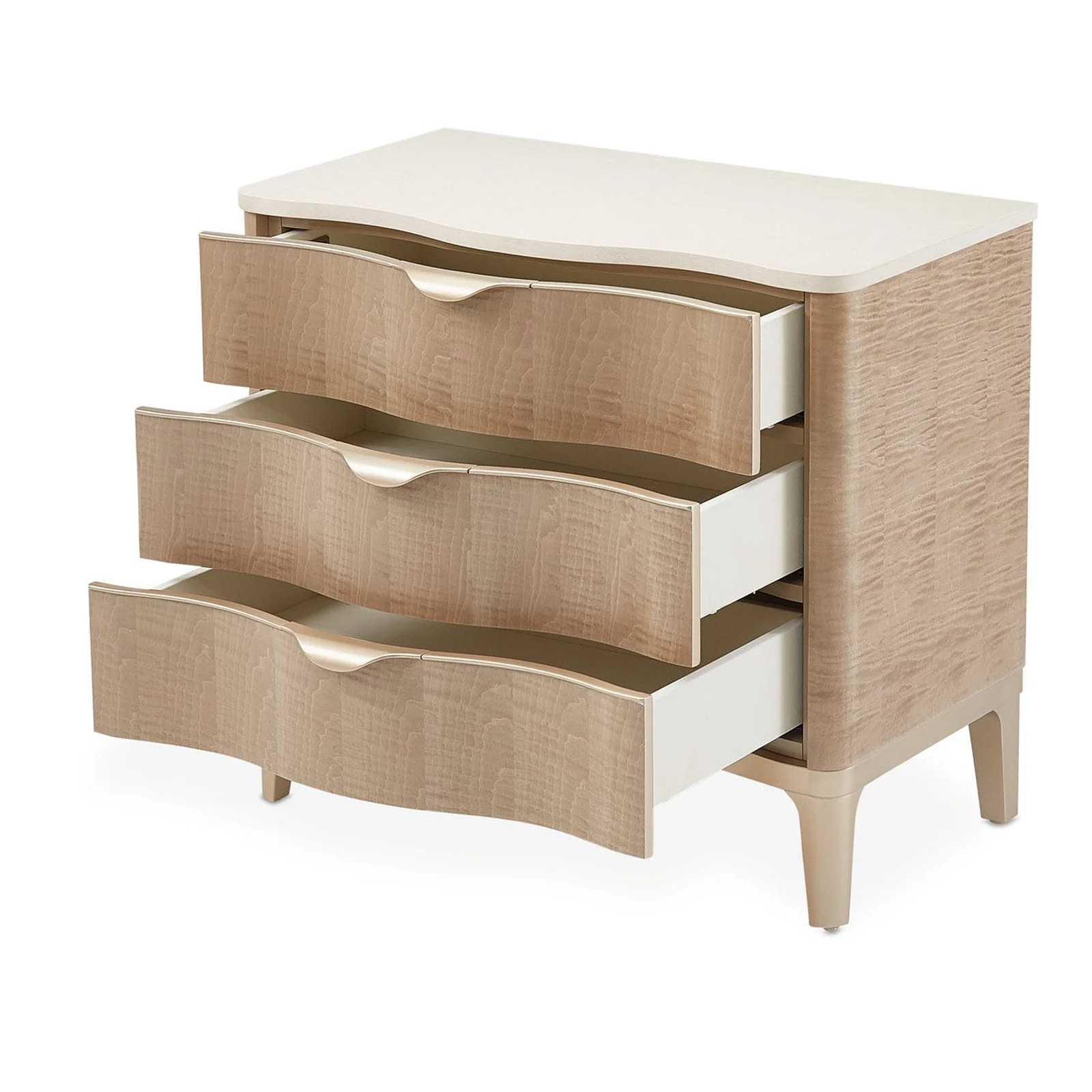 Michael Amini Malibu Crest 3 Drawer Nightstand - Image 13