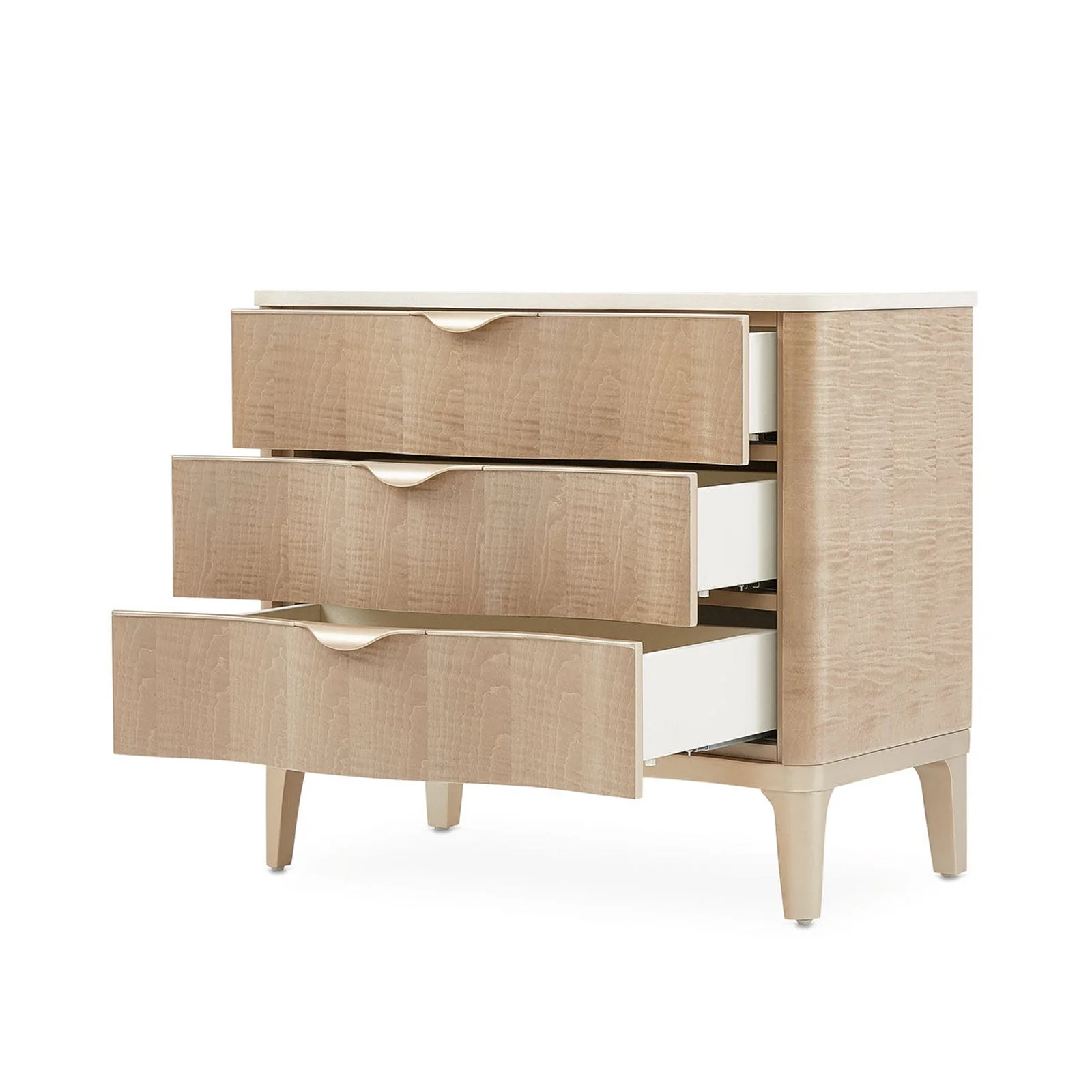 Michael Amini Malibu Crest 3 Drawer Nightstand - Image 14