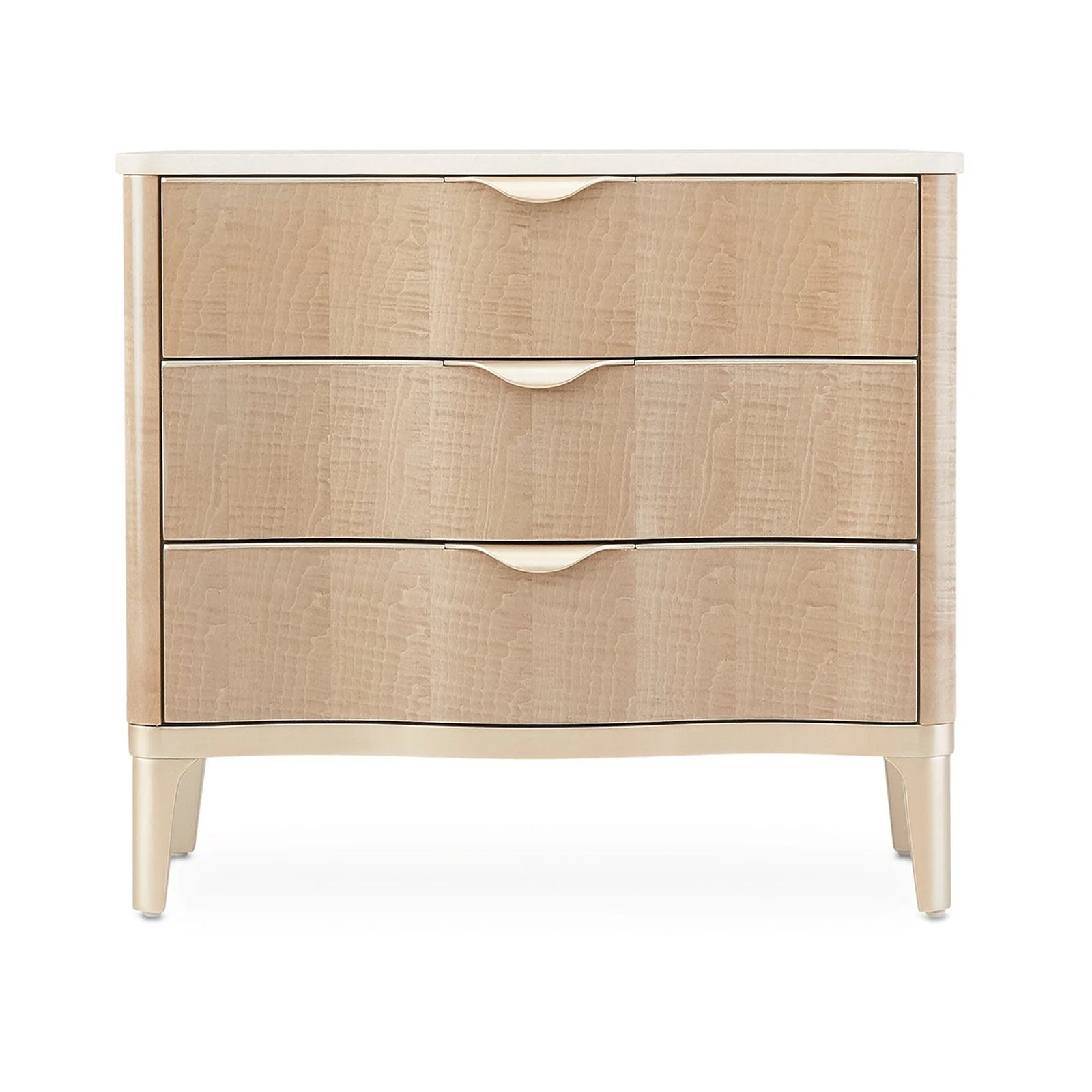 Michael Amini Malibu Crest 3 Drawer Nightstand - Image 6