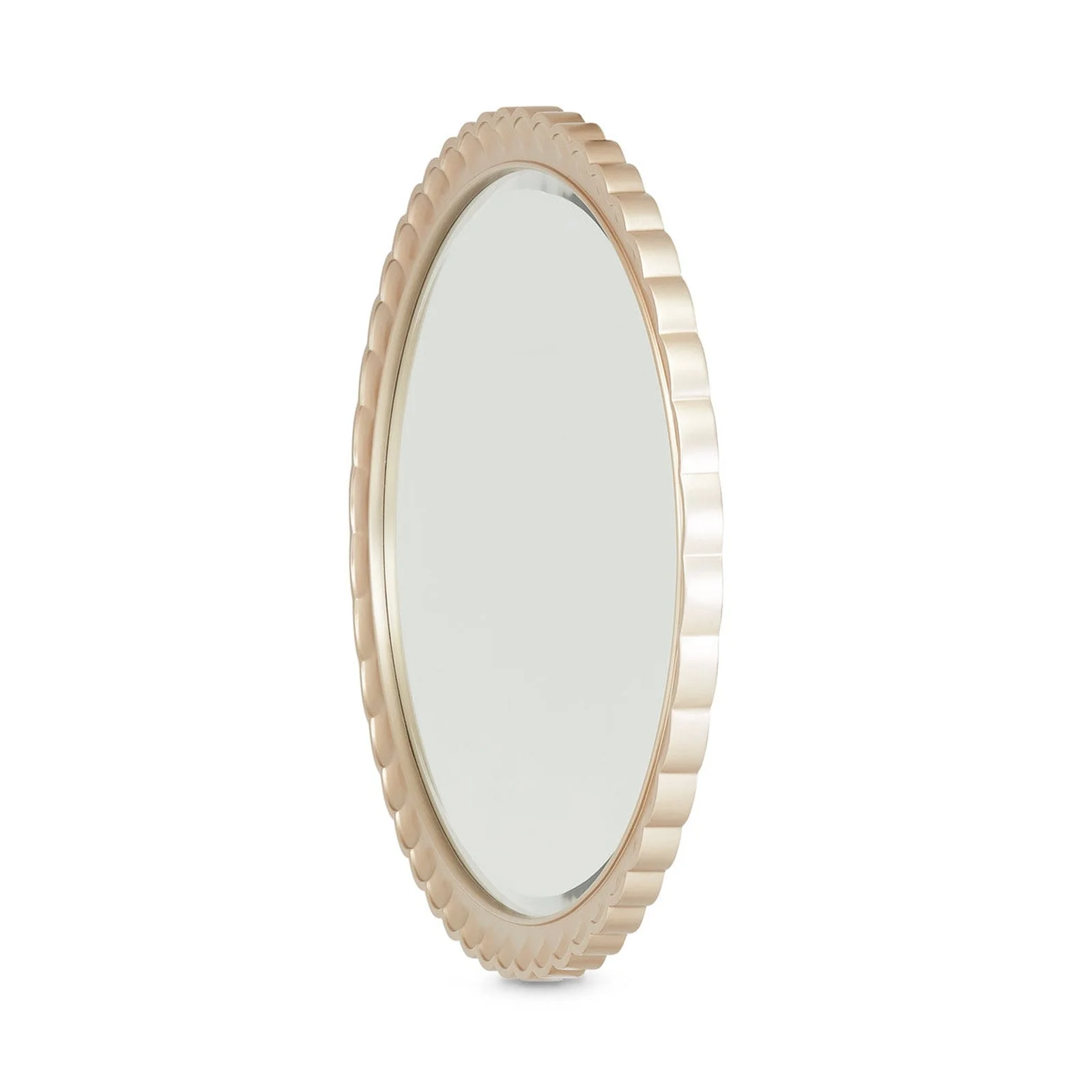 Michael Amini Malibu Crest Oval Wall Mirror - Image 6