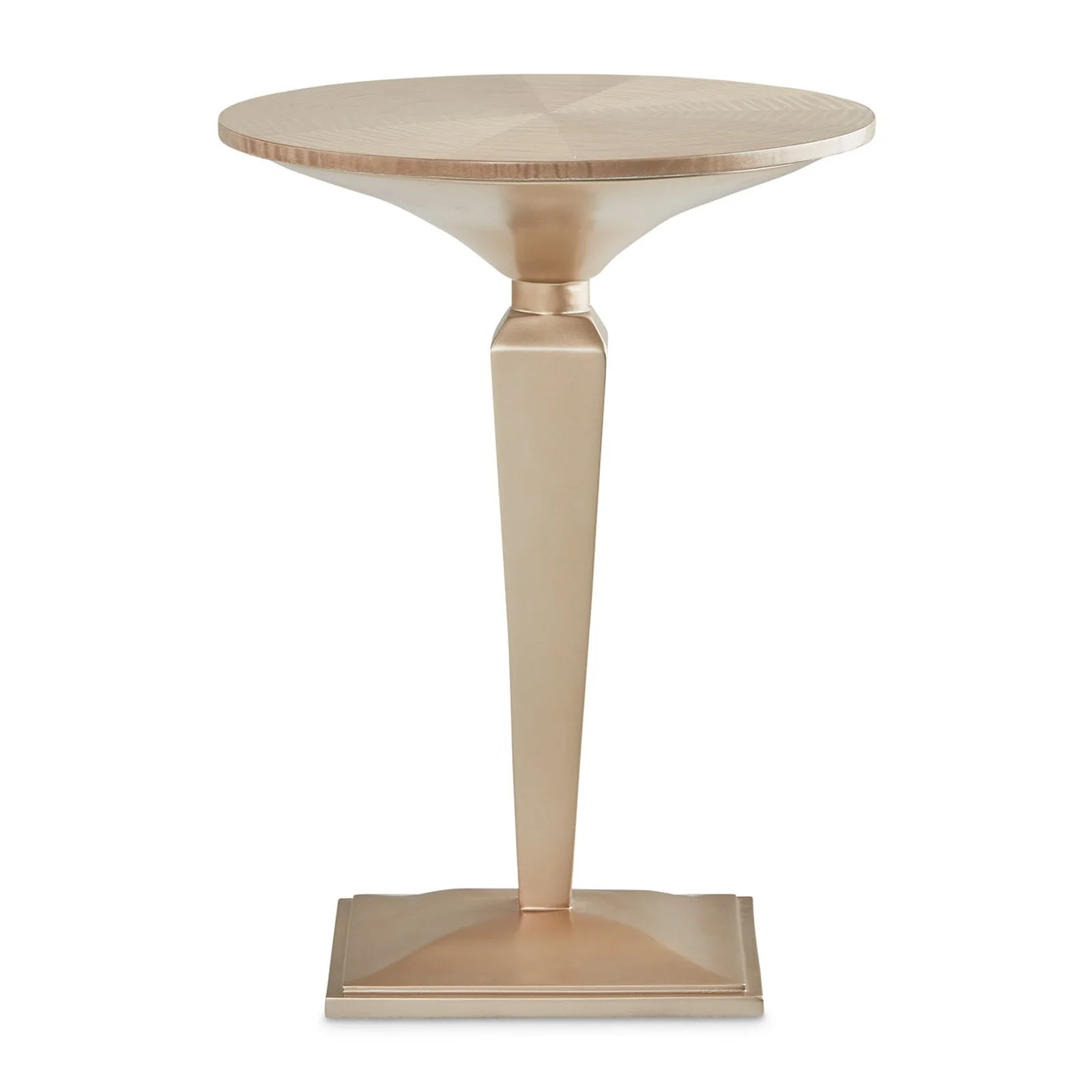 Michael Amini Malibu Crest Round Pedestal Tea Table - Image 2