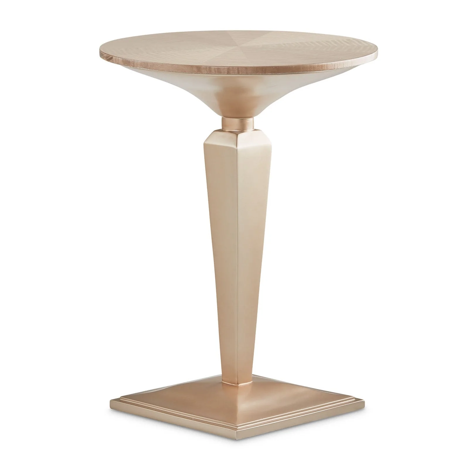 Michael Amini Malibu Crest Round Pedestal Tea Table - Image 4