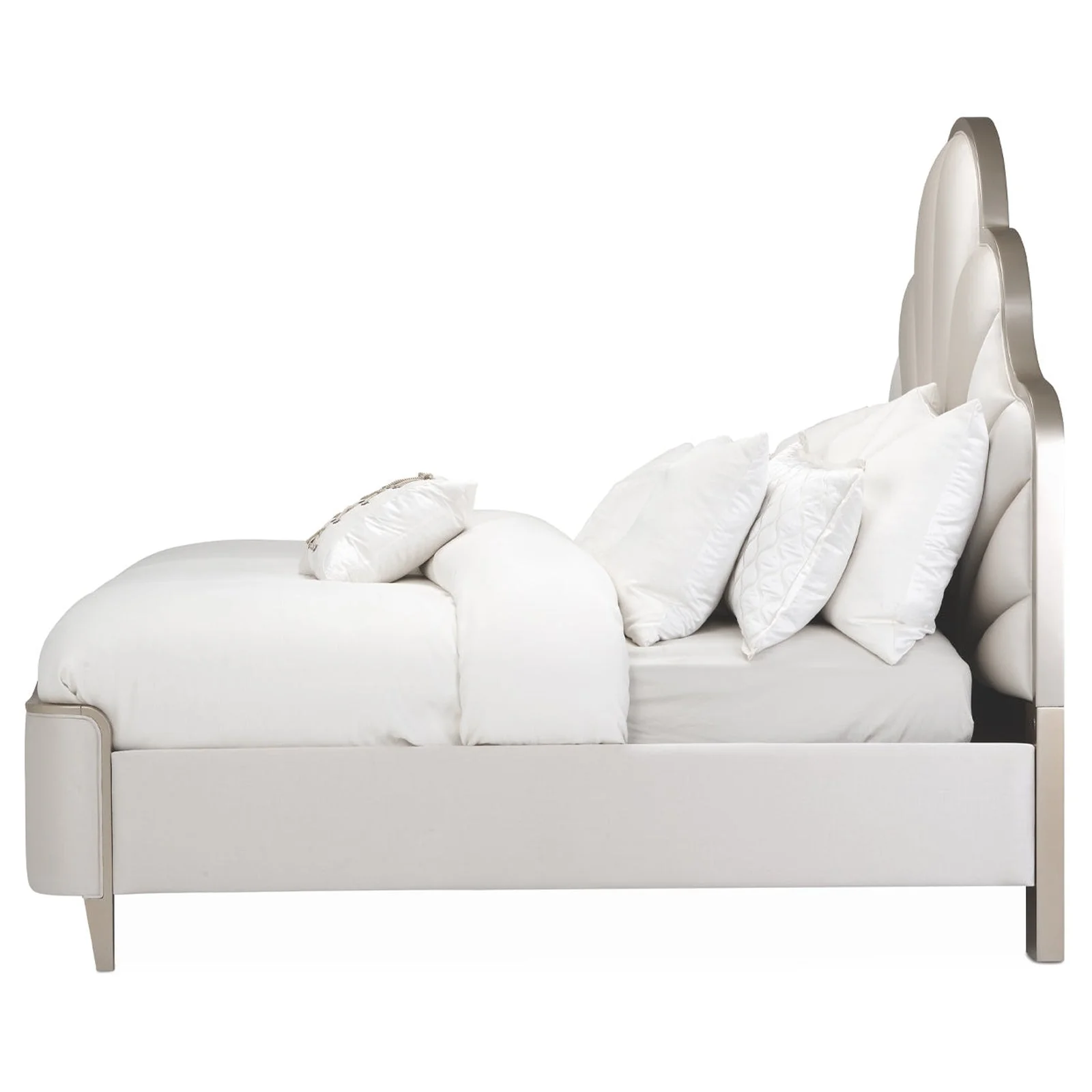 Michael Amini Malibu Crest Scalloped Panel Bed - Image 5