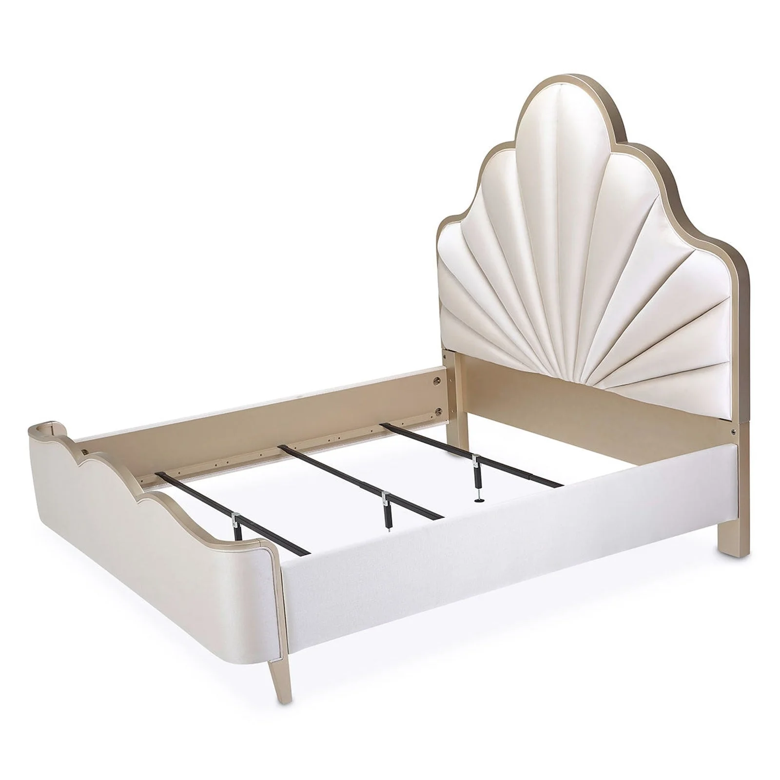 Michael Amini Malibu Crest Scalloped Panel Bed - Image 6