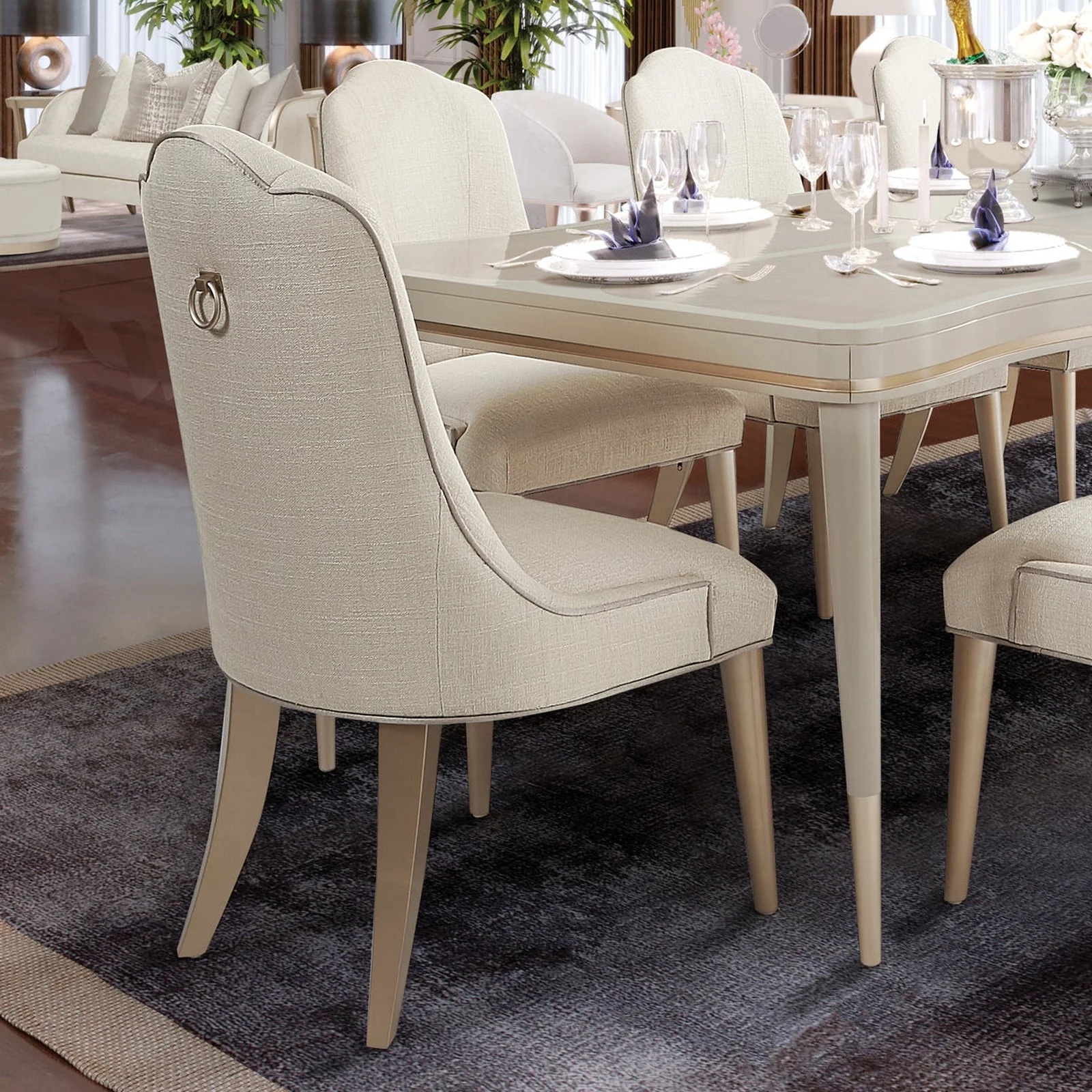 Michael Amini Malibu Crest Side Chair - Set of 2 - Image 3