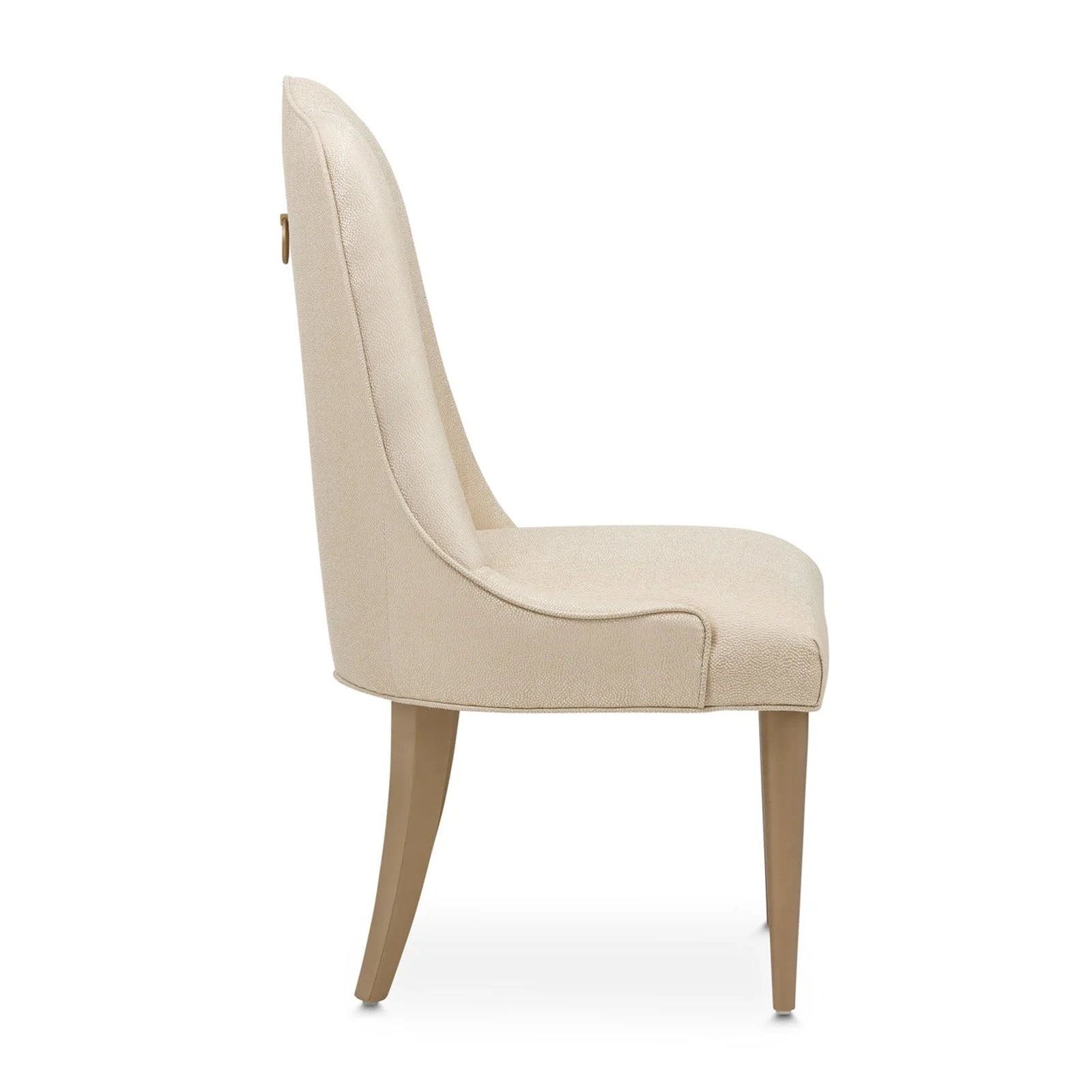 Michael Amini Malibu Crest Crotch Mahogany Side Chair - Set of 2 - Image 6