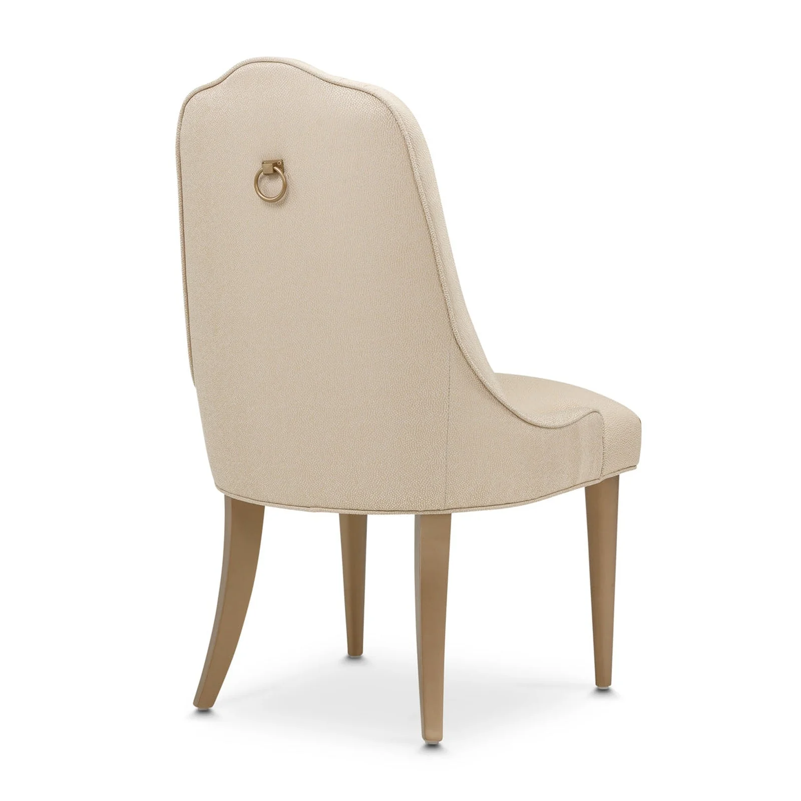 Michael Amini Malibu Crest Crotch Mahogany Side Chair - Set of 2 - Image 7